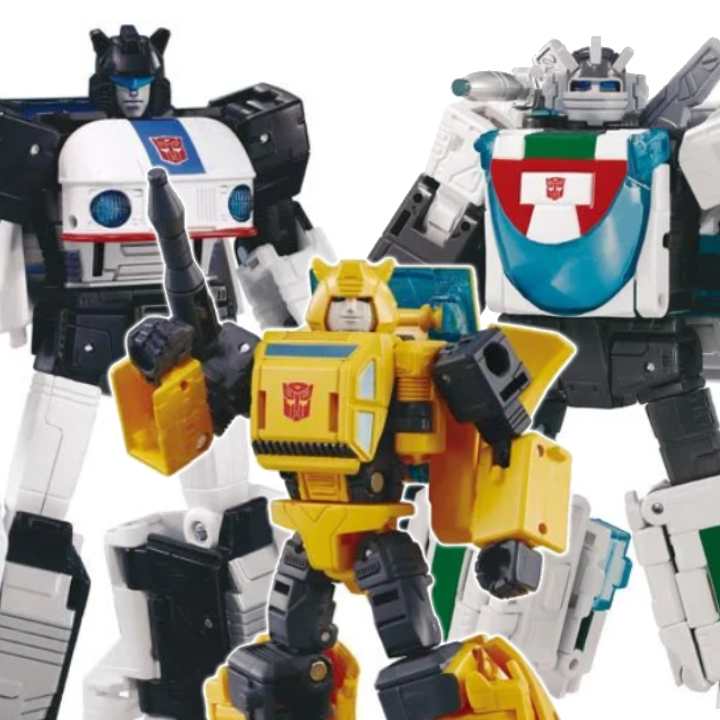 Transformers Dramatic Capture Series - Autobot Cybertron Chase Three-Pack (Jazz. Bumblebee. Wheeljack)