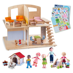 Little Friends Dollhouse Bundle with Doghouse