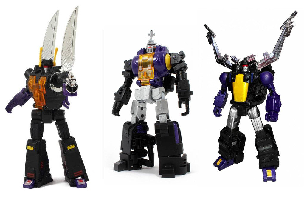 Fans Toys Set of 3 Figures (FT-12 Grenadier (Purple Chest). FT-13 Mercenary. FT-14 Forager)